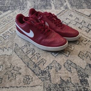 Nike Red and White Men's Sneakers